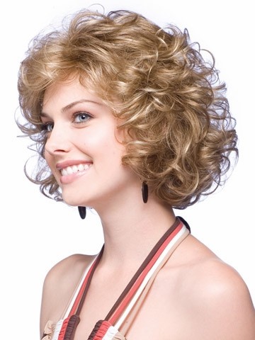 Curly Synthetic Short Grey Bob Wig, Afro Wig | P4