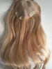 Wavy Blonde Remy Human Hair Medium Women's Hairpieces
