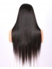 Glueless Full Lace Wigs With Baby Hair Natural Color Brazilian Remy Human Hair Wigs Yaki Straight 130 Density