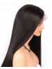 Glueless Full Lace Wigs With Baby Hair Natural Color Brazilian Remy Human Hair Wigs Yaki Straight 130 Density