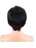 Short Straight Synthetic Wigs Pixie Cut Natural Hair Wig With Bangs For Black Women