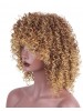 High Temperature Fiber Synthetic Short Hair Afro Kinky Curly Wigs for Black Women