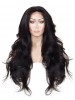 High Temperature Fiber Hair Natural Hairline Glueless Long Body Wave Synthetic Lace Front Wig with Middle Part