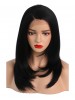 Kinky Straight Synthetic Lace Front Wigs For Black Women Heat Resistant L Part Short Natural Hair Wigs