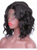 Wavy Bob Hair Cut Synthetic Lace Front Wig Natural Hairtyle Shoulder Length Lace Wig Heat Resistant for Black Women