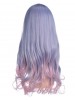 Ailmoth Medium Blue Pink Wig Cosplay