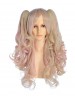 Brith Long Blonde Pink Ponytail Wig Cosplay