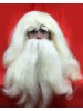 Human hair Santa Claus wig
