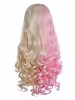 Corala Long Blonde Pink Ponytail Wig Cosplay