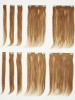 10 Pieces 14 Inches Clip in Human Hair Extensions