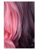 Gennat Long Brown Pink Ponytail Wig Cosplay