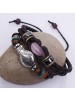 Retro Agate Leather Fish Multi Bracelets For Girls