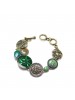 Green Exquisite Fashion Gold Plated Bracelets For Girls As Presents