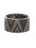 Triangle Printed Wide Design Alloy Made Bracelets For Girls