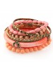 Manual Beads Wide Design Bracelets For Girls
