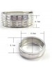 Silver Shinning Imitated Crystal Buckled Bracelets