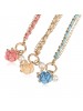 Fashionable Resin Flower Crystal Pearl Bracelets For Girls