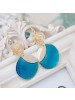 Fashionable Blue Waltz Long Earrings For Women