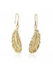 Fashionable Feathered Alloy Earrings