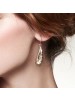 Fashionable Feathered Alloy Earrings