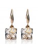 Bright Sparkle Letter D Crystal Earrings 
