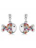 Lovely Clown Fish Crystal Earrings