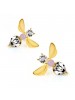 Women's Exquisite Cherry Blossom Crystal Earrings