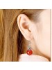 Vesuvio Retro Red Carnelian Earrings