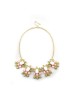Elegant Yellow White Short Gold Plated Necklace