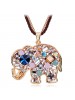 Classical Elephant Long Crystal Sweater Chain



