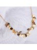 Exquisite Death'S-Head8K Gold Plated Collar Bone Necklace