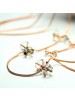 Fashionable Double Bowknot Crystal Long Necklace