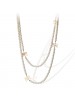 Elegant Bowknot Long Pearl Necklace