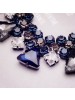 204 New Wind Blue Crystal Short Collar Bone Necklace