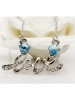 Fashionable Austrian Crystal Love Short Necklace For Women