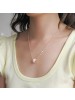 Fashionable Short Crystal Collar Bone Necklace