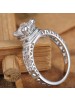 New Eiffel TowerCarat Zircon Diamond Ring For Women