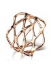 Fashionable Rose Gold Plated Hollow Out Little finger ring