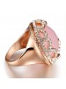 The Love Of Goddess Powder Crystal Ross Quartz Ring
