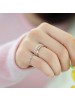 925 Sterling Silver Babysbreath Shape Ring For Lovers