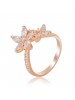 Concise And Vogue Blossom Age Crystal Ring For Women

