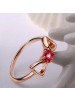 925 Sterling Silver Fashionable Double D Bowknot Ring For Women