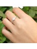 925 Sterling Silver Fully Jewelled Peach Heart Ring For Women

