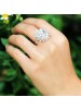 925 Sterling Silver Elegant Blossoming Flowers Opening Ring For Women