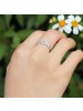 925 Sterling Silver Interlaced Love Diamond Inlaid Ring For Women