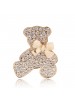 2014 Popular Boutique Genuine Diamond Bow Bear Brooch Pins