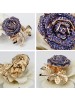 Three-dimensional High-grade Purple Rose Hot Selling Brooch