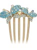 Unique Butterfly Shape Crystal Comb Rhinestone Hair Combs
