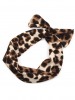 Sexy Leopard Silk Yarn Bunny Ears Headbands For Women