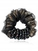 Pure Hand Made Beads Headdress Flower Crystal Yarn Scrunchies